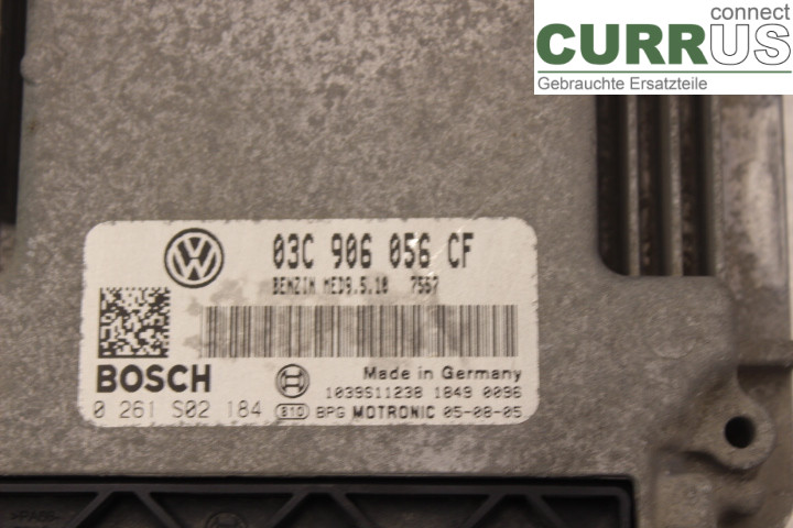 VW GOLF V      04-09 Engine Control Unit (ECU) 03C906056CF 1,6FSi/BLS