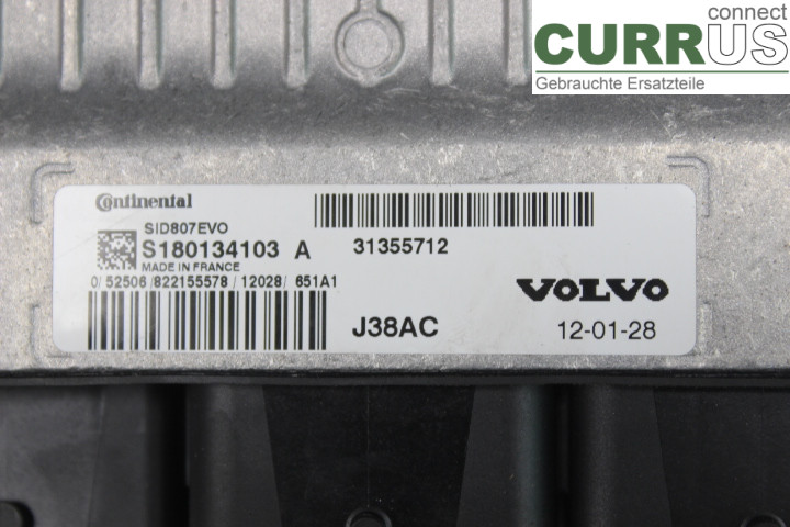 VOLVO V60  11-13 Motorens styreenhed (ECU) 31355712 D4162T