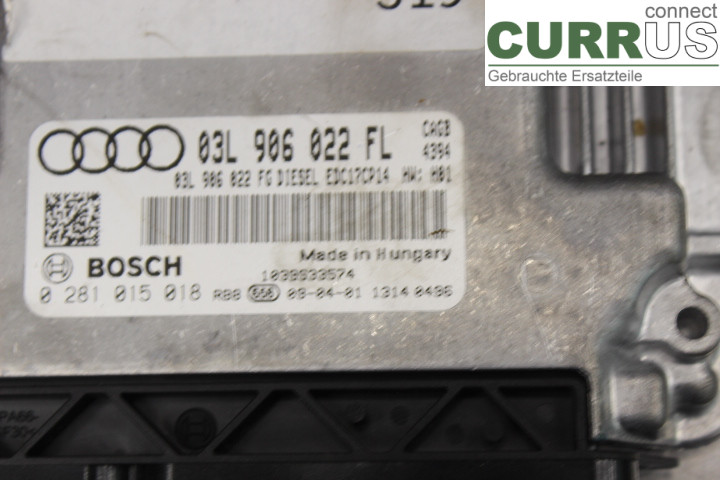 AUDI A6/S6     05-11 Motorsteuergerät (ECU) 03L906022FL 2,0TDi/CAGB