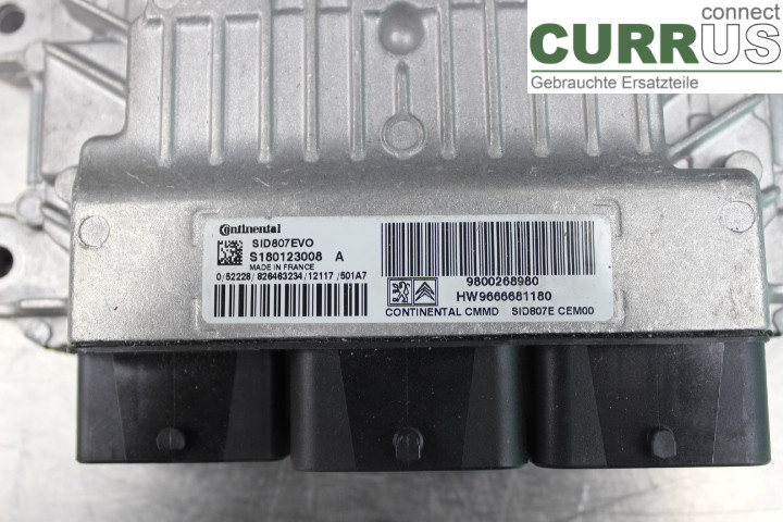 PEUGEOT 207 Engine Control Unit (ECU) 9666681180 