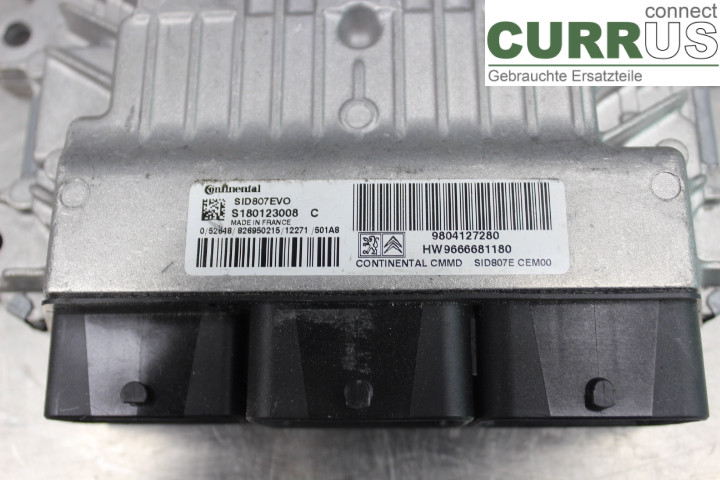 PEUGEOT 207 Engine Control Unit (ECU) 9666681180 