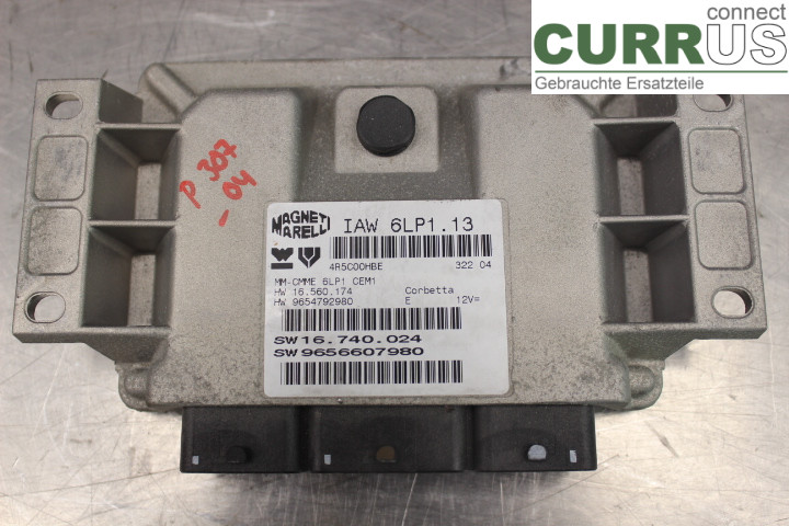PEUGEOT 307     01-05 Unité de contrôle moteur (ECU) 9654792980 