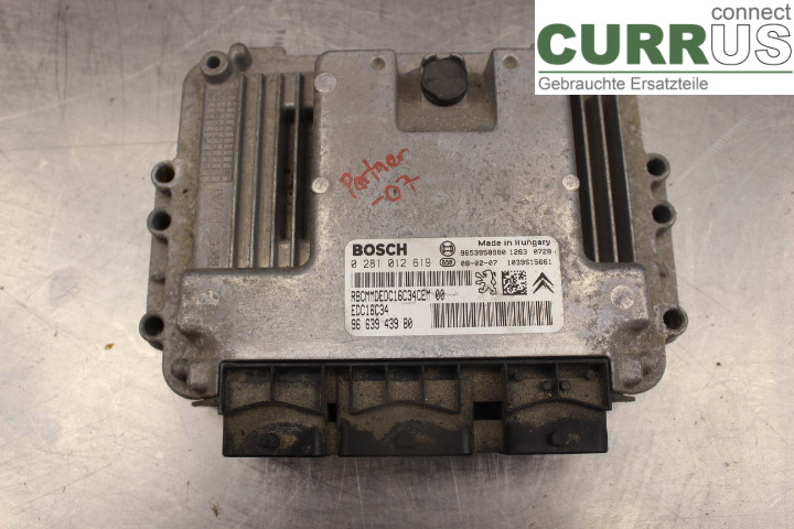 PEUGEOT PARTNER   03-08 Engine Control Unit (ECU) 9661032980 