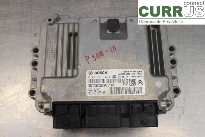 PEUGEOT 308 08-13 Engine Control Unit (ECU) 9666986680 