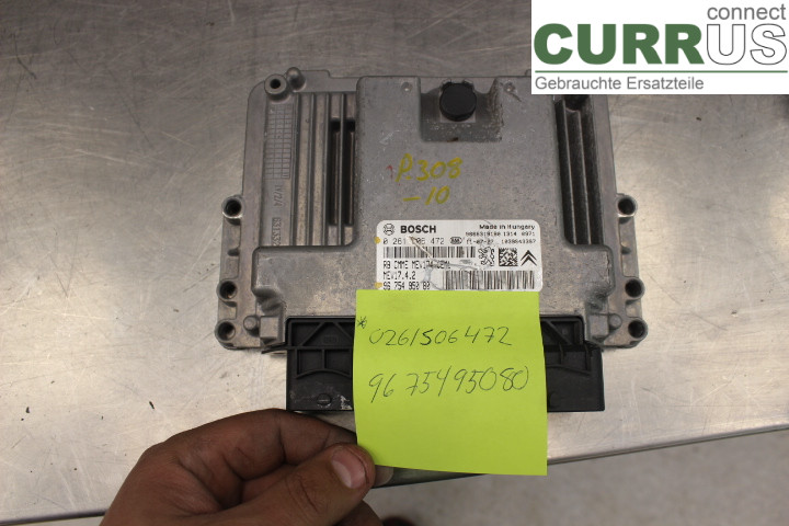 PEUGEOT 308 08-13 Engine Control Unit (ECU) 9675495080 