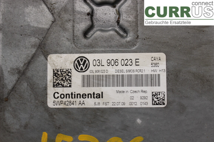 VW POLO       10-17 Engine Control Unit (ECU) 03L906023E 1.6TDi/CAYA