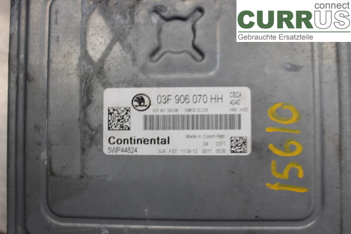 SKODA FABIA         07-14 Engine Control Unit (ECU) 03F906070HH 1.2TSi/CBZA