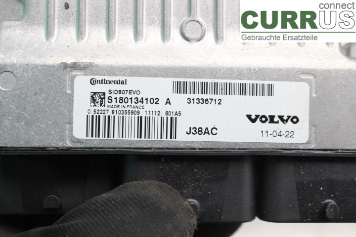 VOLVO V60  11-13 Engine Control Unit (ECU) S180134102A 1.6D2/D4162T