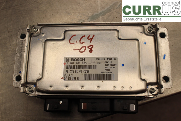 CITROEN C4 I   05-10 Motorsteuergerät (ECU) 9664389280 