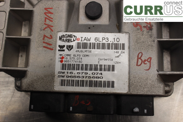 PEUGEOT 407 Engine Control Unit (ECU) 16575074 