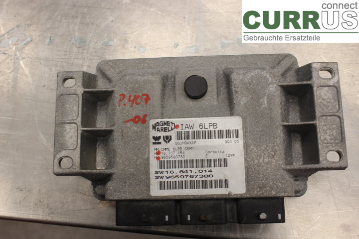 PEUGEOT 407 Engine Control Unit (ECU) 9659580780 
