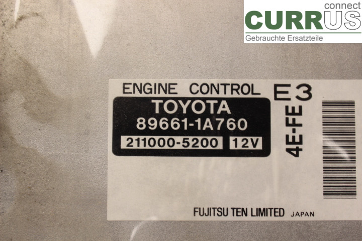 TOYOTA COROLLA   98-01 Engine Control Unit (ECU) 896611A760 1,3i/4EFE