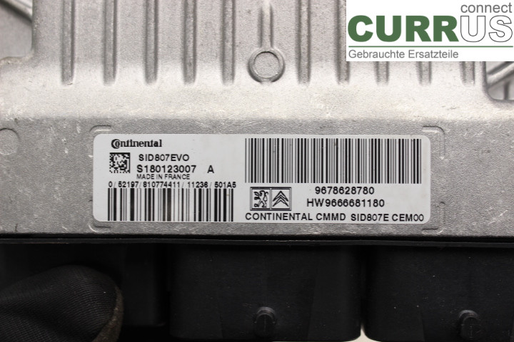 PEUGEOT 308 08-13 Engine Control Unit (ECU) 9678628780 1,6HDi/9HR