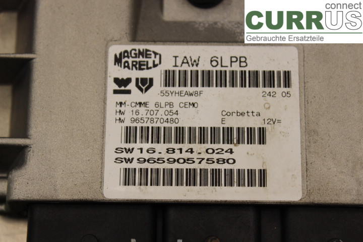 PEUGEOT 307     05-08 Motorens styreenhed (ECU) 9657870480 2.0i/RFJ