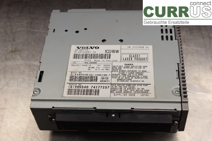 VOLVO V50      04-07 Radio CD / Multimedia panel 30732851AA 2.0D/D4204T