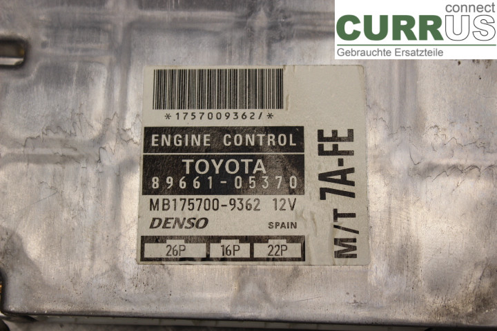 TOYOTA AVENSIS   98-02 Engine Control Unit (ECU) 8966105370 1.8i/7AFE