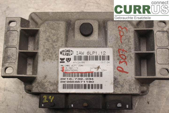 PEUGEOT 307     01-05 Unité de contrôle moteur (ECU) 9654792980 