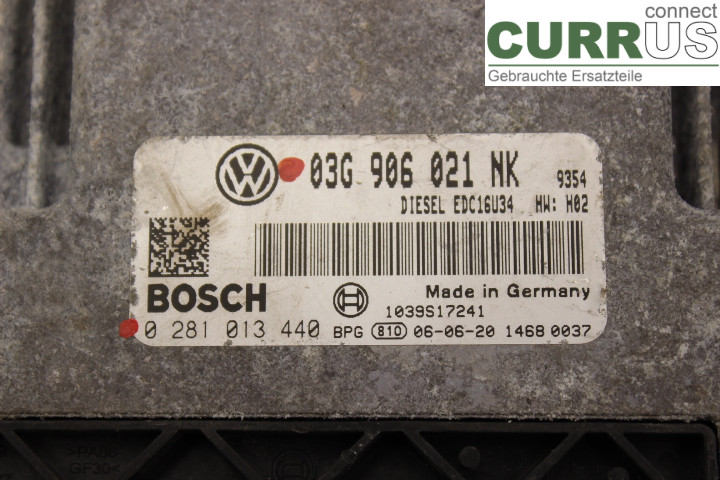 VW PASSAT      05-10 Motorsteuergerät (ECU) 03G906021NK 