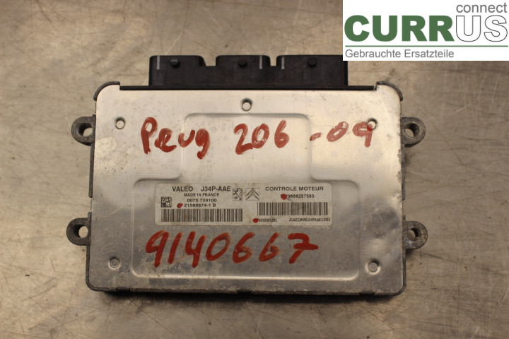 PEUGEOT 206  98-09 Engine Control Unit (ECU) 9666257580 