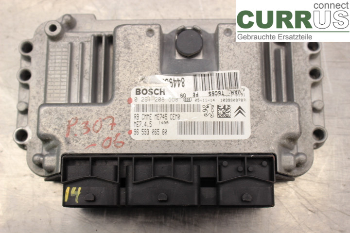 PEUGEOT 307     05-08 Motorens styreenhed (ECU) 9659306580 
