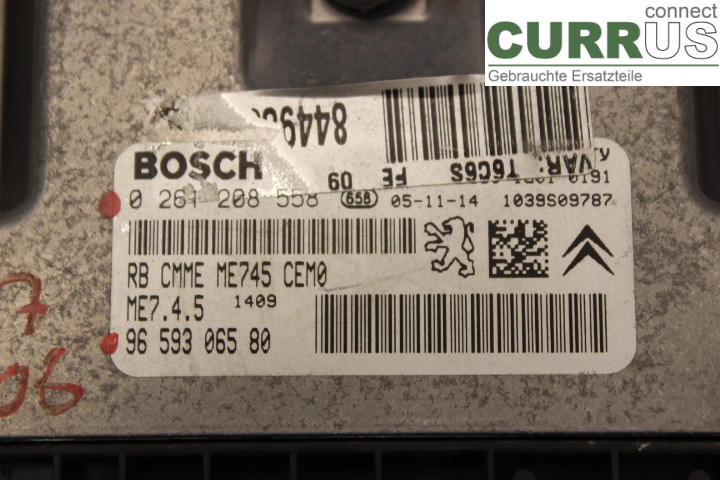 PEUGEOT 307     05-08 Motorens styreenhed (ECU) 9659306580 