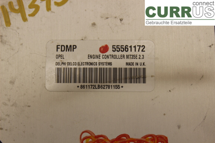 OPEL ASTRA  H    04-12 Engine Control Unit (ECU) 55561172 1,6i/Z16XEP