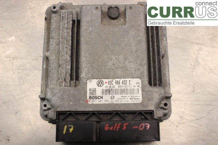 VW GOLF V      04-09 Engine Control Unit (ECU) 03C906032E 
