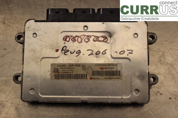PEUGEOT 206  98-09 Engine Control Unit (ECU) 9663717680 