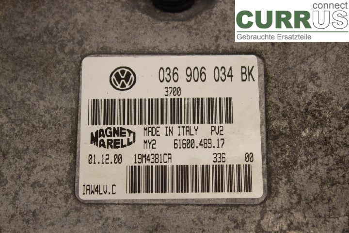 SKODA FABIA    99-07 Unité de contrôle moteur (ECU) 036906034BK 1,4i/AUB
