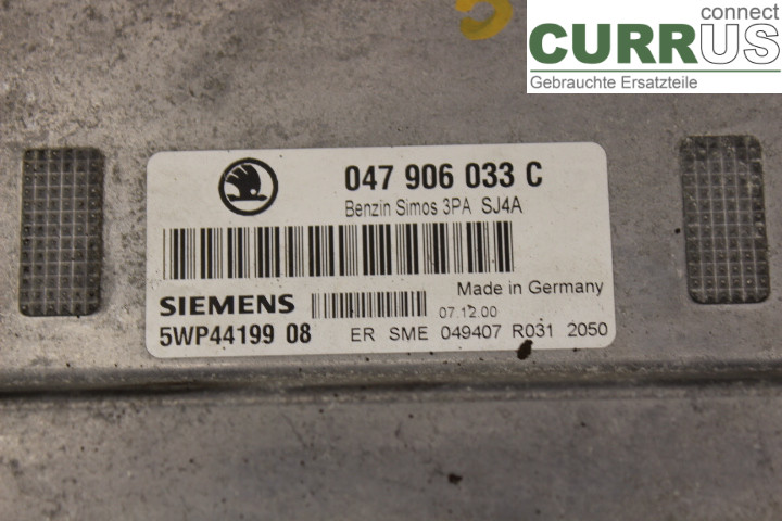 SKODA FABIA    99-07 Engine Control Unit (ECU) 047906033C 1,4i/AQW