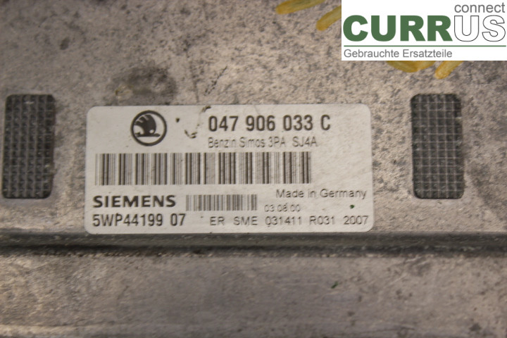 SKODA FABIA    99-07 Engine Control Unit (ECU) 047906033C AQW