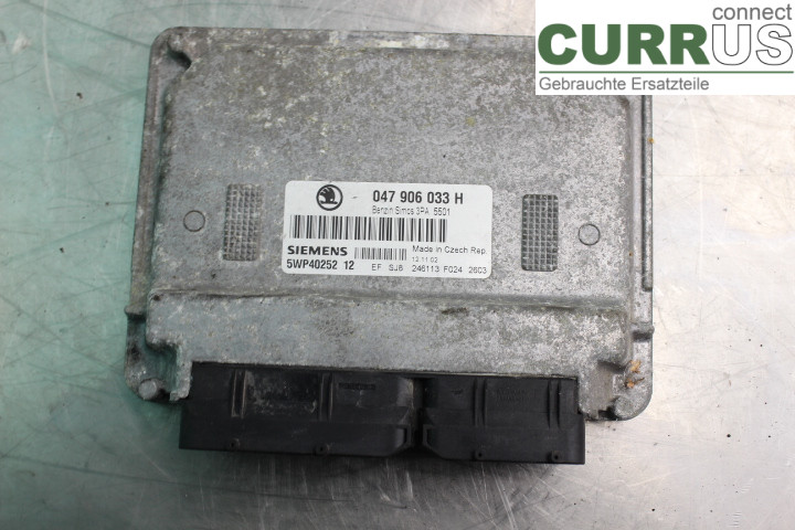 SKODA FABIA    99-07 Unité de contrôle moteur (ECU) 047906033H 1,4i/AQW