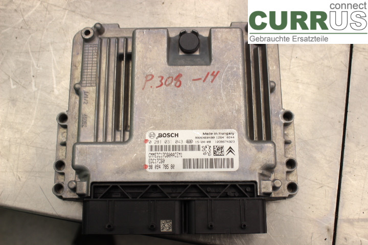 PEUGEOT 308 08-13 Engine Control Unit (ECU) 9809478580 