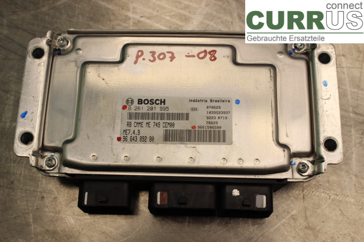 PEUGEOT 307     05-08 Motorens styreenhed (ECU) 9664389280 