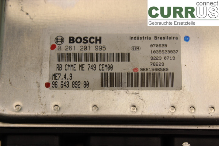 PEUGEOT 307     05-08 Motorens styreenhed (ECU) 9664389280 
