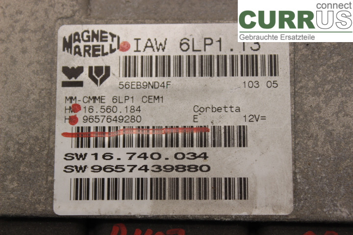 PEUGEOT 407 Engine Control Unit (ECU) 9657649280E 