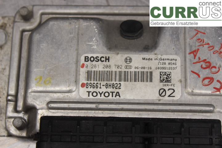 TOYOTA AYGO 06-14 Unité de contrôle moteur (ECU) 896610H022