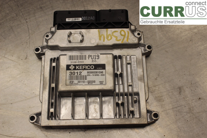 HYUNDAI i10 PA 08-13 Engine Control Unit (ECU) 3911002DD0 1.1i/G4HG