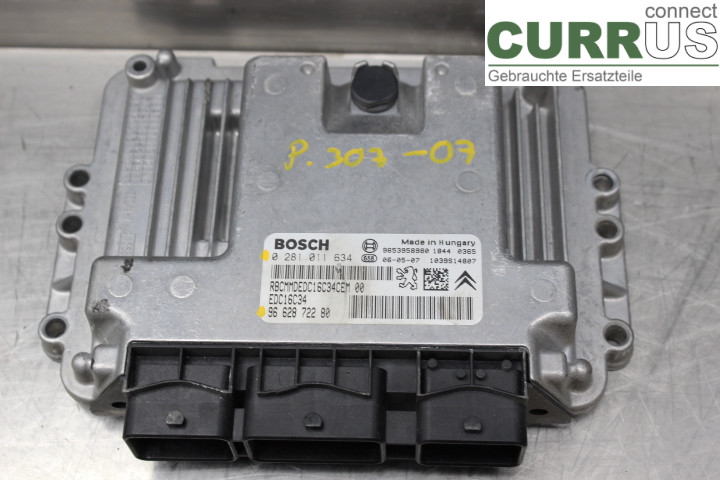 PEUGEOT 307     05-08 Motorens styreenhed (ECU) 9662872280 