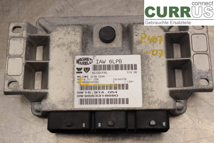 PEUGEOT 407 Engine Control Unit (ECU) 9659580780 