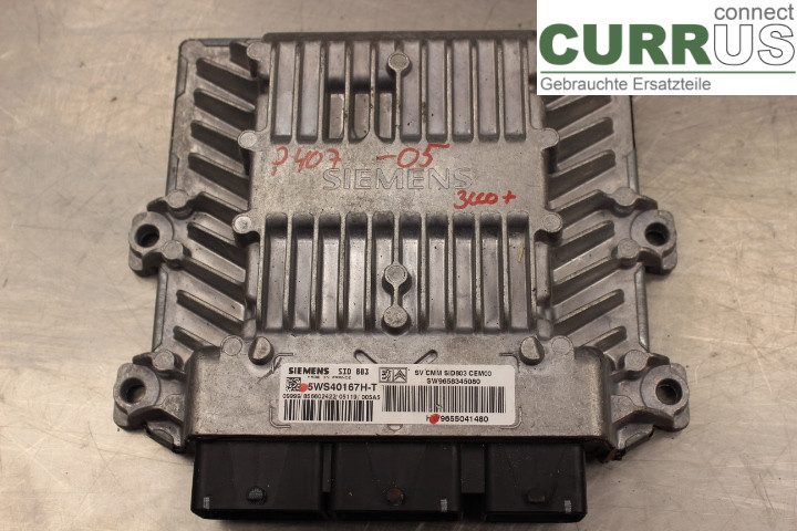 PEUGEOT 407 Engine Control Unit (ECU) 9655041480 
