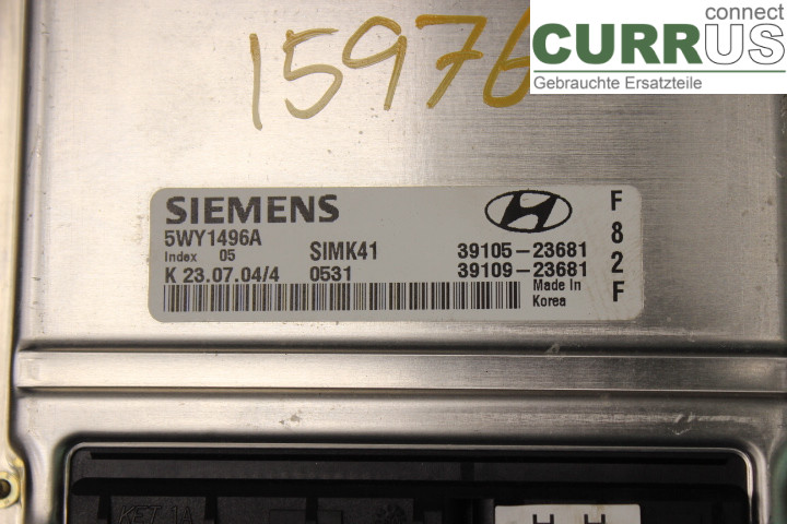 HYUNDAI MATRIX Engine Control Unit (ECU) 3910523681 1.8i/G4GB