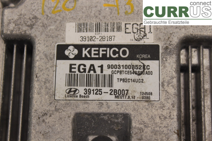 HYUNDAI i20   09-14 Motorens styreenhed (ECU) 391252B007 