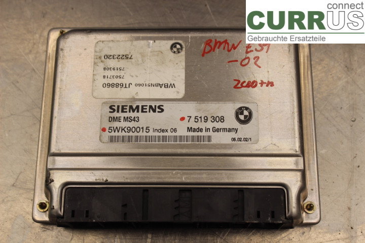 BMW 5 E39 95-04 Engine Control Unit (ECU) 7519308