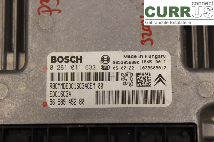 PEUGEOT 307     05-08 Engine Control Unit (ECU) 9658945280 