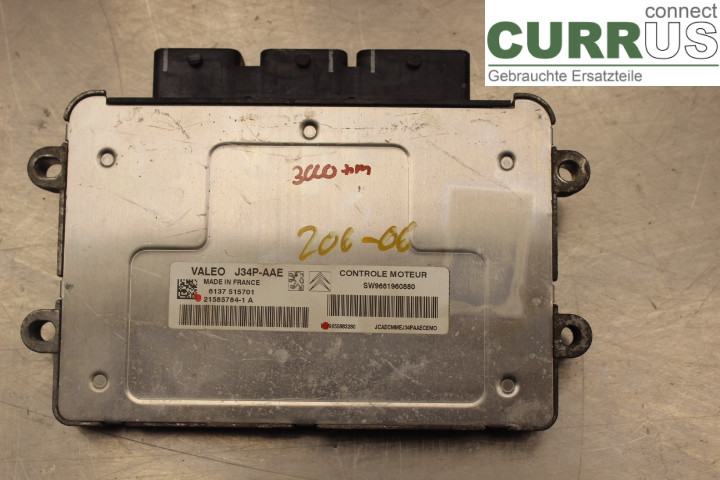 PEUGEOT 206  98-09 Engine Control Unit (ECU) 9655883280 