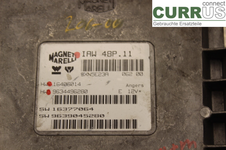 PEUGEOT 206  98-09 Engine Control Unit (ECU) 9634496280 