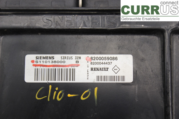 RENAULT CLIO II    99-01 Engine Control Unit (ECU)  