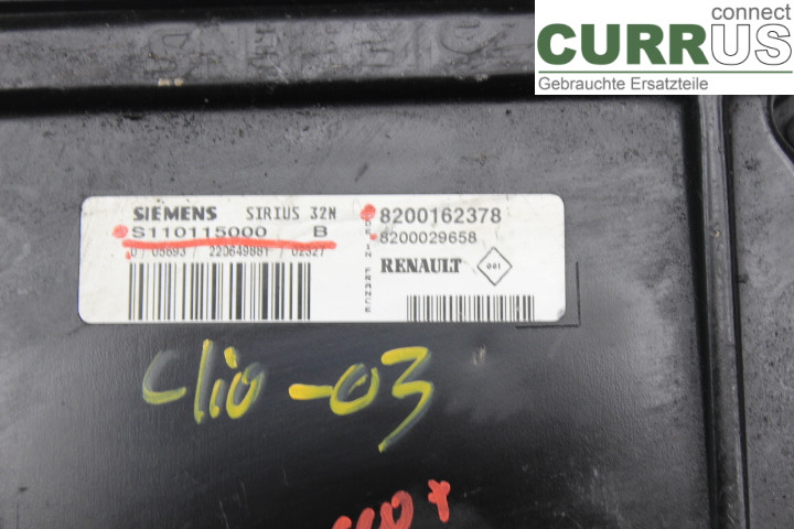 RENAULT CLIO II    01-08 Engine Control Unit (ECU) 8200162378 