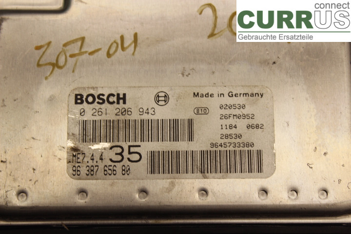 PEUGEOT 307     01-05 Engine Control Unit (ECU) 9638765680 